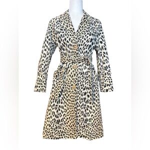 Max & Co. Leopard Print Trench Coat